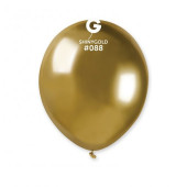100 Balões Shiny Dourado 5 (13cm)