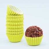 100 Formas Brigadeiro Lisa nr.5 Amarelo Claro