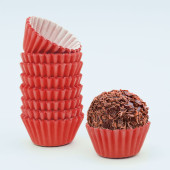 100 Formas Brigadeiro Lisa nr.5 Vermelho