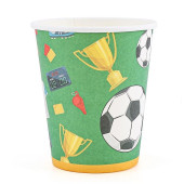 12 Copos Papel Campeões Futebol