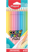 12 lápis Pastel Maped color Peps