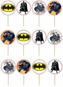 12 Mini Toppers Batman