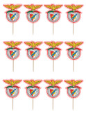 12 Mini Toppers Benfica SLB