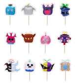 12 Mini Toppers Blox Fruits