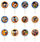 12 Mini Toppers Dragon Ball