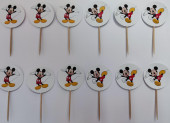 12 Mini Toppers Mickey Disney