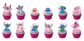 12 Mini Toppers Stitch e Angel