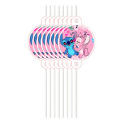 12 Palhinhas Stitch Disney Pink 12 Palhinhas Stitch Disney Pink