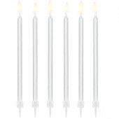 12 Velas Brancas 14cm