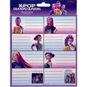 16 Etiquetas Escolares Guerreiras K-Pop
