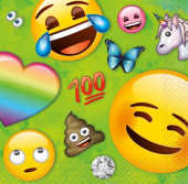16 Guardanapos Cocktail Emoji Rainbow Fun