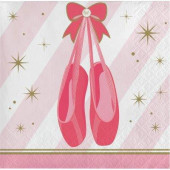 16 Guardanapos Pequenos Ballet Twinkle Toes