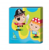 20 Guardanapos Piratas Caça Tesouro 33x33cm