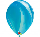 25 Balões Latex Azuis Superagate 11
