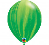 25 Balões Latex Verdes Superagate 11