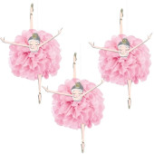 3 Pompons Decorativos Fluffy Bailarina