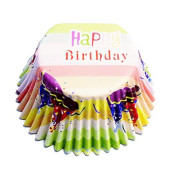 30 Cápsulas Alumínio Cupcake Happy Birthday PME