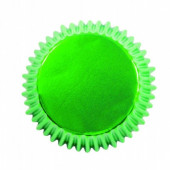 30 Formas de papel Cup Cake Verde Metalizado PME
