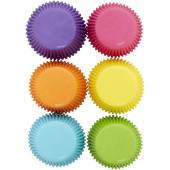 300 Cápsulas Cupcake Coloridas Rainbow Wilton