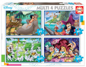 4 Multi Puzzles Clássicos Disney