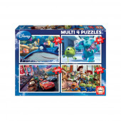 4 Multi Puzzles Disney Pixar