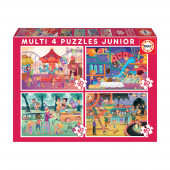 4 Multi Puzzles Progressivos Parque de Diversões