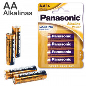 4 Pilhas Alcalinas AA - Panasonic