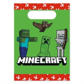4 Sacos Papel Minecraft Party