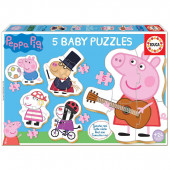 5 Baby Puzzles Porquinha Peppa