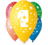 5 Balões Premium Látex Nº 1 - 30cm
