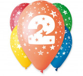 5 Balões Premium Látex Nº 2 - 30cm