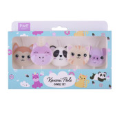 5 Velas Animais Kawaii PME