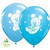 6 Balões Festa Mickey Bebé
