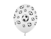 6 Balões Latex Bolas de Futebol