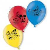 6 Balões Mickey 23cm