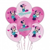 6 Balões  Minnie Mouse