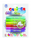 6 Colas Gliter Glue Neon Carioca