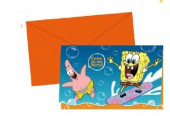 6 Convites Sponge Bob