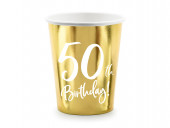 6 Copos Papel 50th Birthday