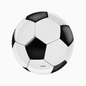 6 Pratos Bola de Futebol 23cm