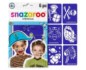 6 Stencils Aventura Snazaroo