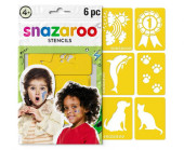 6 Stencils Rainbow Snazaroo