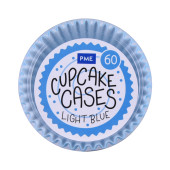 60 Cápsulas Cupcake Azul Claro PME