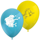 8 Balões Latex Ariel A Pequena Sereia Disney