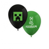 8 Balões Latex Minecraft Party