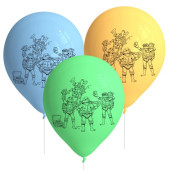 8 Balões Tartarugas Ninja 11"