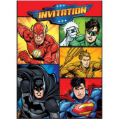 8 Convites Festa Justice League DC Comics