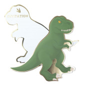 8 Convites Mundo dos Dinossauros