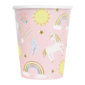 8 Copos Dainty Unicorn 267ml