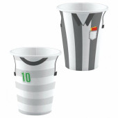 8 Copos Papel Arbitro e jogador Futebol